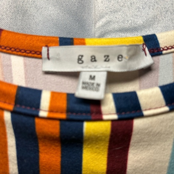 Beautiful Cropped Multicolor Polyester Shirt - Picture 2 of 2